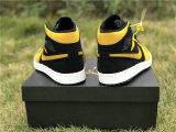 Authentic Air Jordan 1 Black Yellow