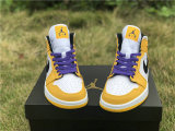 Authentic Air Jordan 1 GS Mid “Lakers”