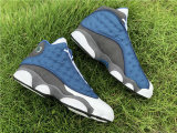 Authentic Air Jordan 13 grey blue 