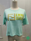 Fendi short round collar T-shirt S-L (9)