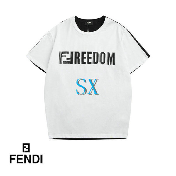 Fendi short round collar T-shirt M-XXXL (44)