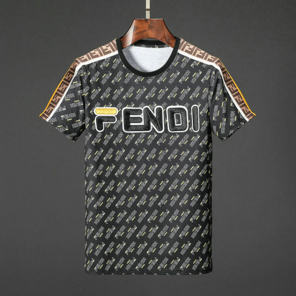Fendi short round collar T-shirt M-XXXL (77)