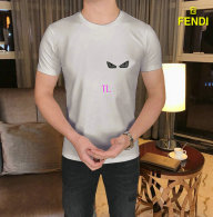 Fendi short round collar T-shirt M-XXXL (155)