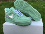 Authentic Off-White x Nike Air Force 1 Low Green-Silver