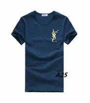 YSL short round collar T-shirt M-XXL (17)