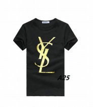 YSL short round collar T-shirt M-XXL (5)