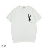 YSL short round collar T-shirt S-XXL (7)