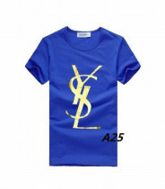 YSL short round collar T-shirt M-XXL (3)