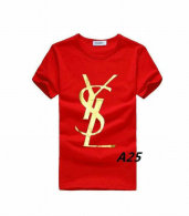 YSL short round collar T-shirt M-XXL (6)