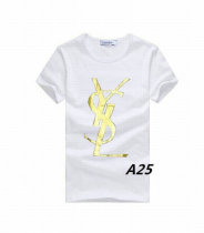 YSL short round collar T-shirt M-XXL (1)