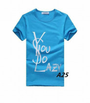 YSL short round collar T-shirt M-XXL (235)