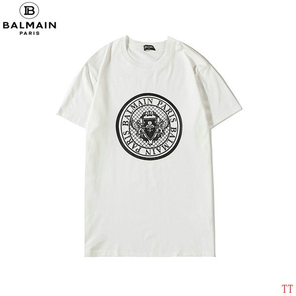 Balmain short round collar T-shirt S-XXL (4)
