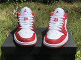 Authentic Air Jordan 1 Low White/Red