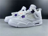 Perfect Air Jordan 4 White/Purple