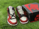 Authentic The Shoe Surgeon x Air Jordan 1 Red/White-Black GS