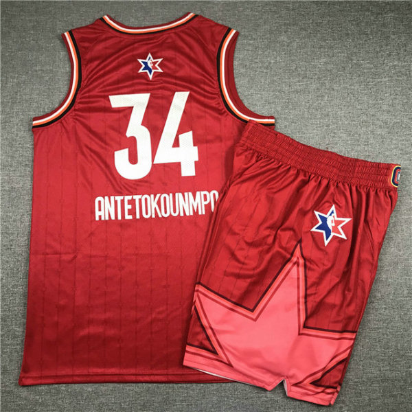 NBA All-Star #34 Suit-Red