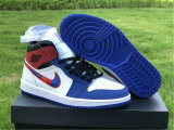 Authentic Air Jordan 1 Mid Red/White/Blue