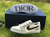 Authentic Dior x Ai Jordan 1 Low GS (with dior boxes)