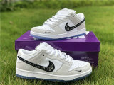 Authentic Nike SB Dunk Low Pro Wolf Grey/White GS