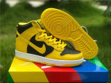 Authentic Nike Dunk High Black/Yellow/White GS