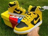 Authentic Nike Dunk High Black/Yellow/White GS