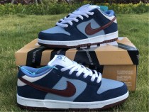 Authentic Nike Dunk Low Midnight Navy/White GS