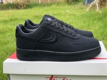 Authentic Stussy x Nike Air Force 1 Low Black