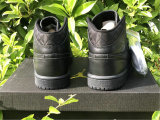 Authentic Air Jordan 1 Mid “Black Quilted”