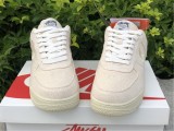 Authentic Stussy x Nike Air Force 1 Low Fossil Stone GS