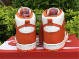 Authentic Nike SB Dunk High White/Orange
