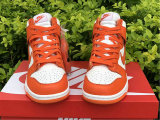 Authentic Nike SB Dunk High White/Orange GS