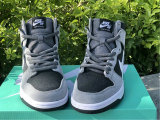 Authentic Nike Dunk High Dark Grey/White/Black GS
