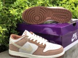 Authentic Nike SB Dunk Low Brown/White/Black GS
