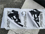 Authentic AMBUSH x Nike Dunk High Black-White Noir GS