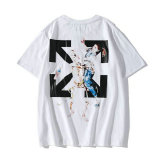 OFF-WHITE short round collar T-shirt M-XXL (54)
