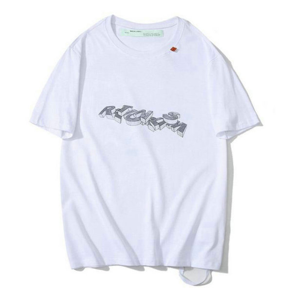 OFF-WHITE short round collar T-shirt M-XXL (116)