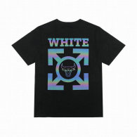 OFF-WHITE short round collar T-shirt S-XXL (58)