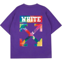 OFF-WHITE short round collar T-shirt S-XXL (74)