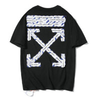 OFF-WHITE short round collar T-shirt M-XXL (103)