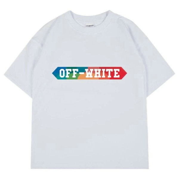 OFF-WHITE short round collar T-shirt S-XXL (39)