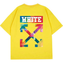 OFF-WHITE short round collar T-shirt S-XXL (78)