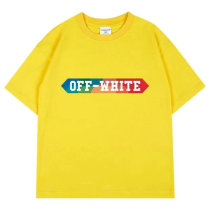 OFF-WHITE short round collar T-shirt S-XXL (70)