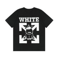 OFF-WHITE short round collar T-shirt M-XXL (36)