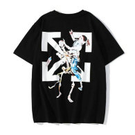 OFF-WHITE short round collar T-shirt M-XXL (41)