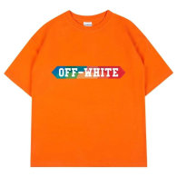 OFF-WHITE short round collar T-shirt S-XXL (48)