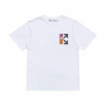 OFF-WHITE short round collar T-shirt S-XL (46)