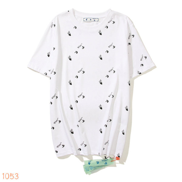OFF-WHITE short round collar T-shirt S-XL (78)