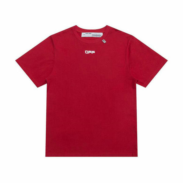 OFF-WHITE short round collar T-shirt S-XL (61)