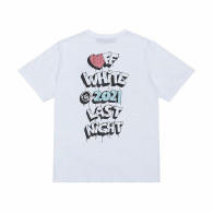 OFF-WHITE short round collar T-shirt S-XL (14)