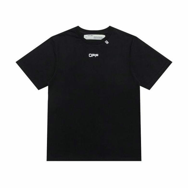 OFF-WHITE short round collar T-shirt S-XL (70)